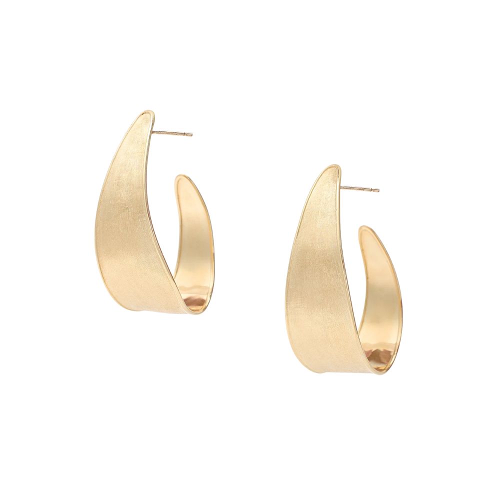 Marco Bicego Lunaria Collection 18k Yellow Gold Small Hoop Earrings